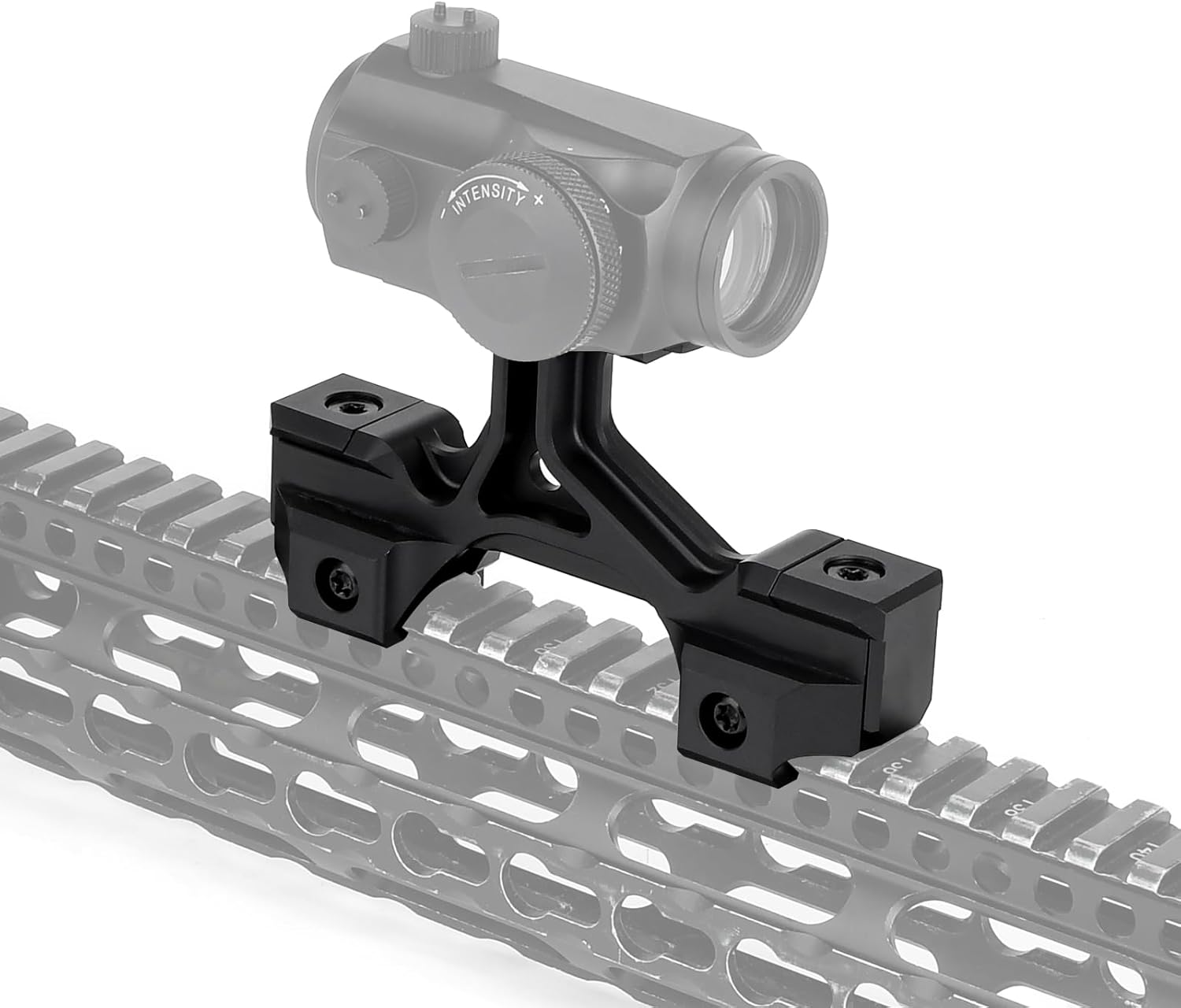 Holy Warrior Optic Mount Modular Lightweight Elevated Optical Mount For Red Dot Sight At 2.50" Centerline Height For T2/M5 Red Dot Sight and G33/G43 3X Magnifier Scope and PEQ/NGAL Laser Sight