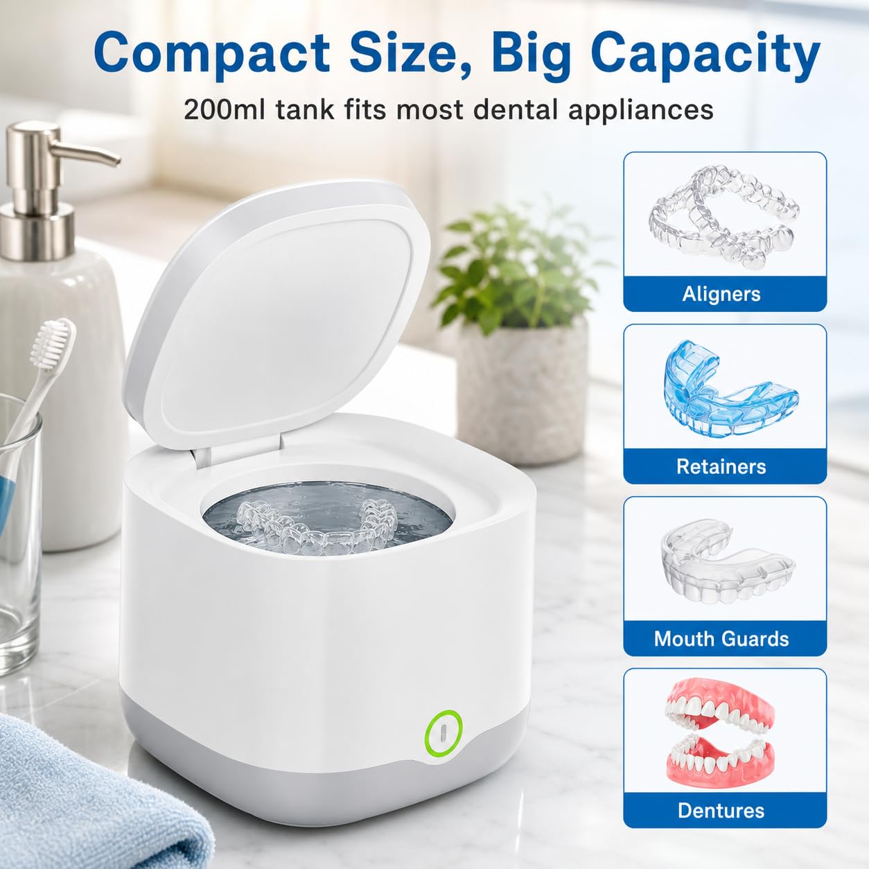 FSA HSA Eligible;Ultrasonic&UV Retainer Cleaner Machine,wire -2 FSA HSA Eligible;Ultrasonic&UV Retainer Cleaner Machine,wire -2