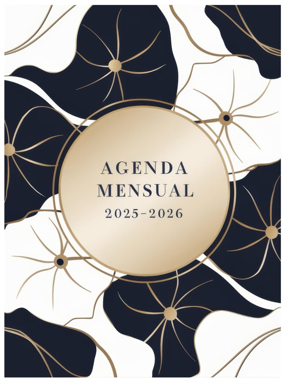 Agenda Mensual 2025-2026: Planificador mensual A4 para 2 años, de Enero 2025 a Diciembre 2026 || 24 Meses Diario Organizador y Calendario Anual - 1 Mes Para 2 Páginas - Gran Formato | A4