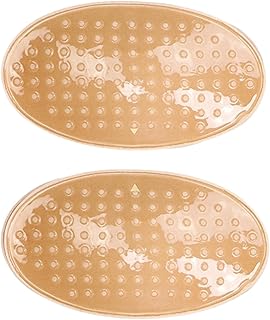 シリコン製オーバルコンターショルダーインサート 2個 13x8cm 人間工学に基づいた体の姿勢改善, ライトブラウン