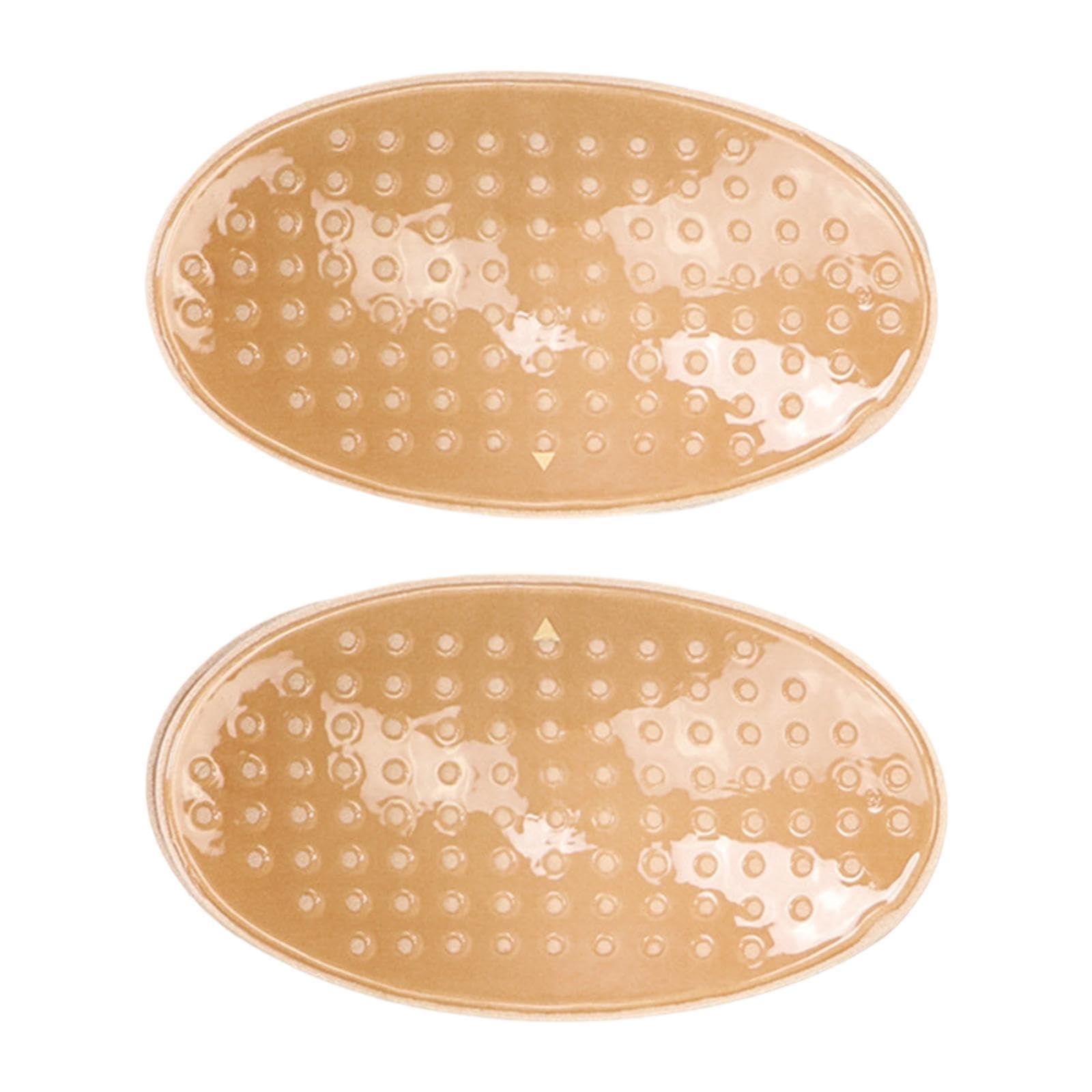 FABLOFT 2Pcs Silicone Oval Contoured Shoulder Inserts For Women Clothing Self Sticky Light Brown-image-47