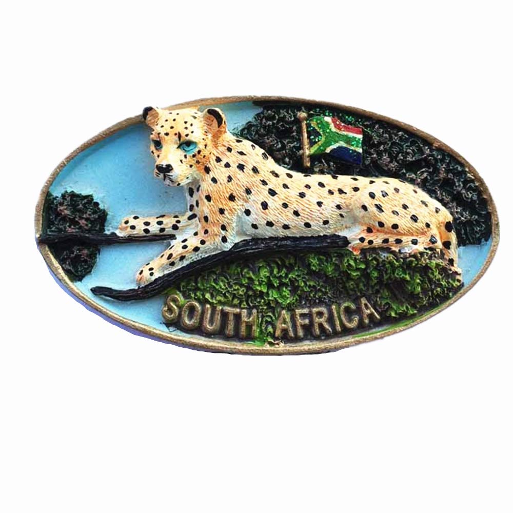 Calamita da frigorifero 3D indigena africana Sudafrica da viaggio souvenir regalo casa cucina frigorifero decorazione magnetica adesivo Craft Collection