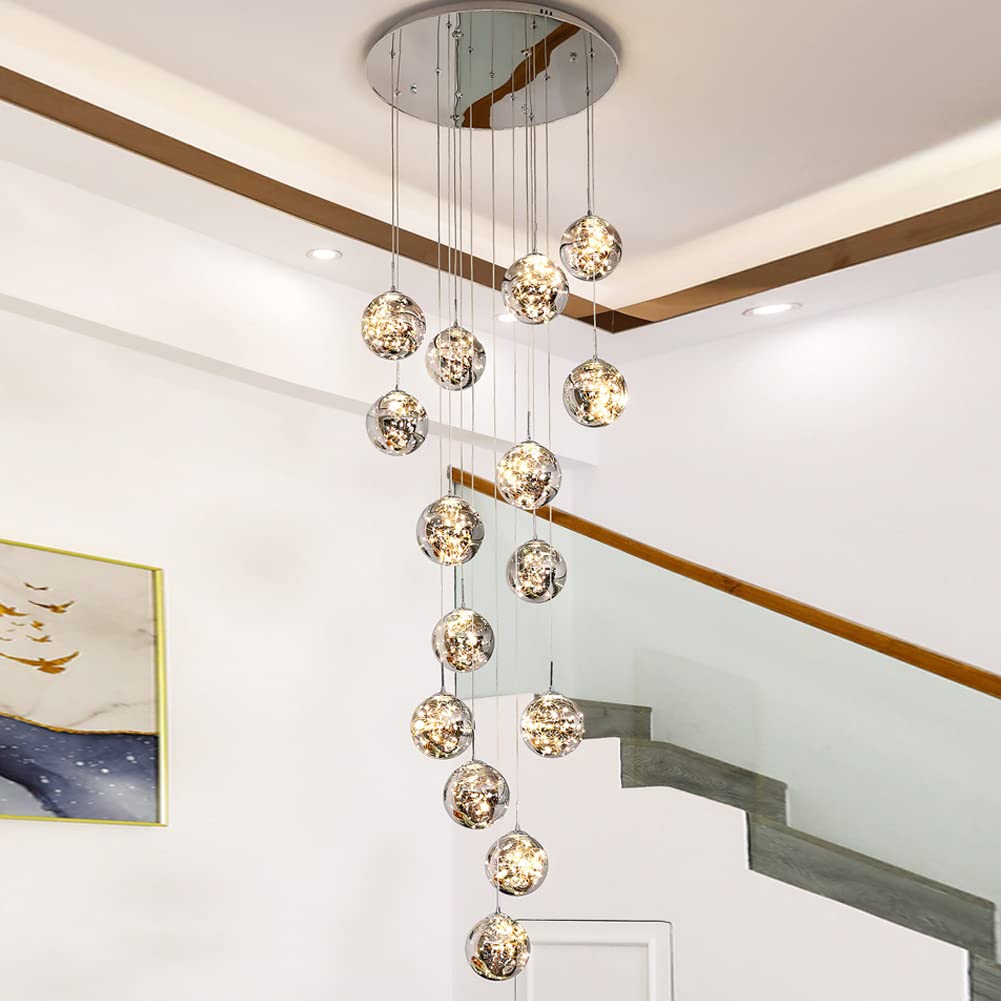 Plafonnier LED moderne et luxueux à hauteur réglable
