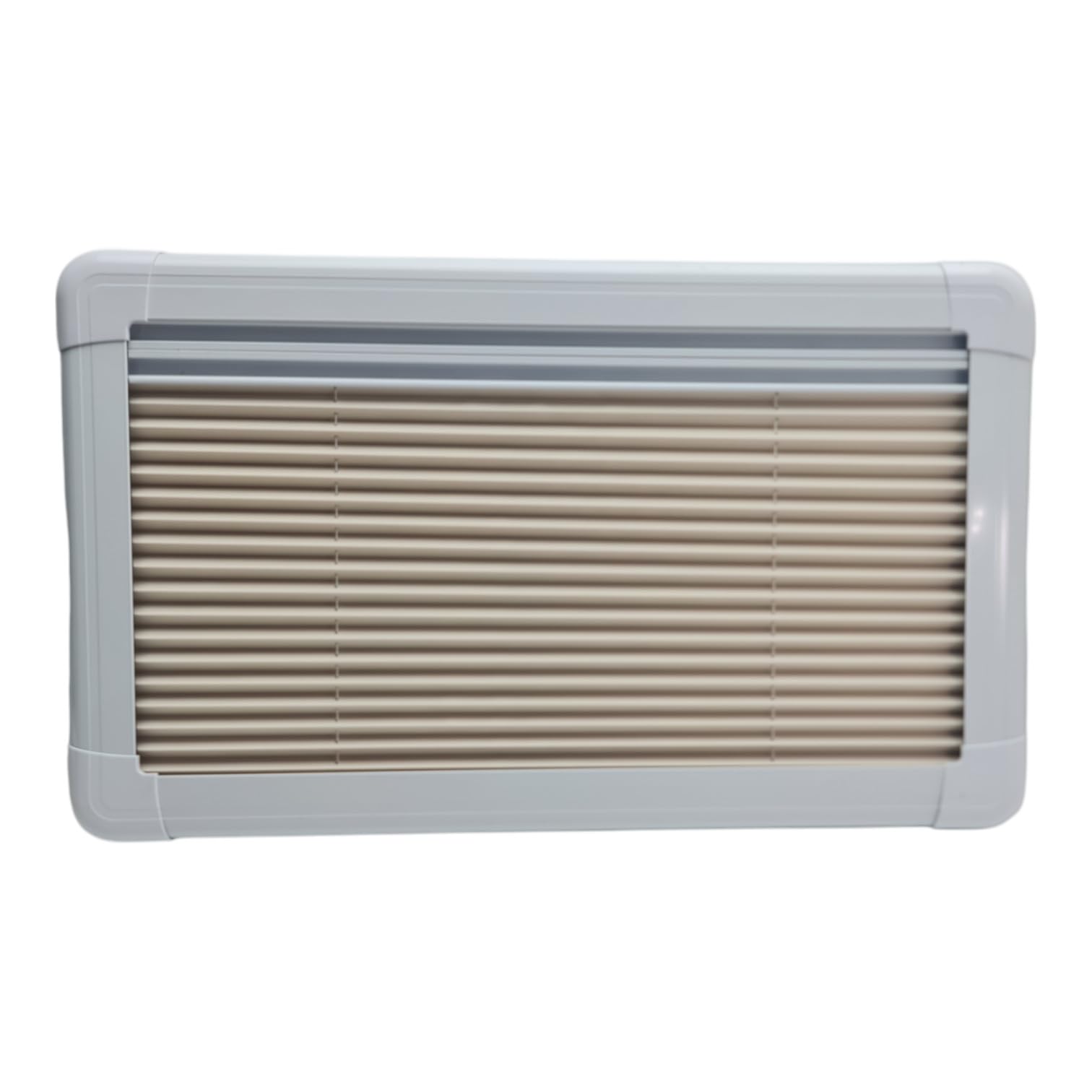 SwissOutdoor Skylight XL Dachfenster 700x500 mm – Premium Ausstellfenster für Wohnmobil, Camper & Wohnwagen – Doppel-Acrylglas, Rollo & Insektenschutz, weiß, Alurahmen, 100 % wasserdicht