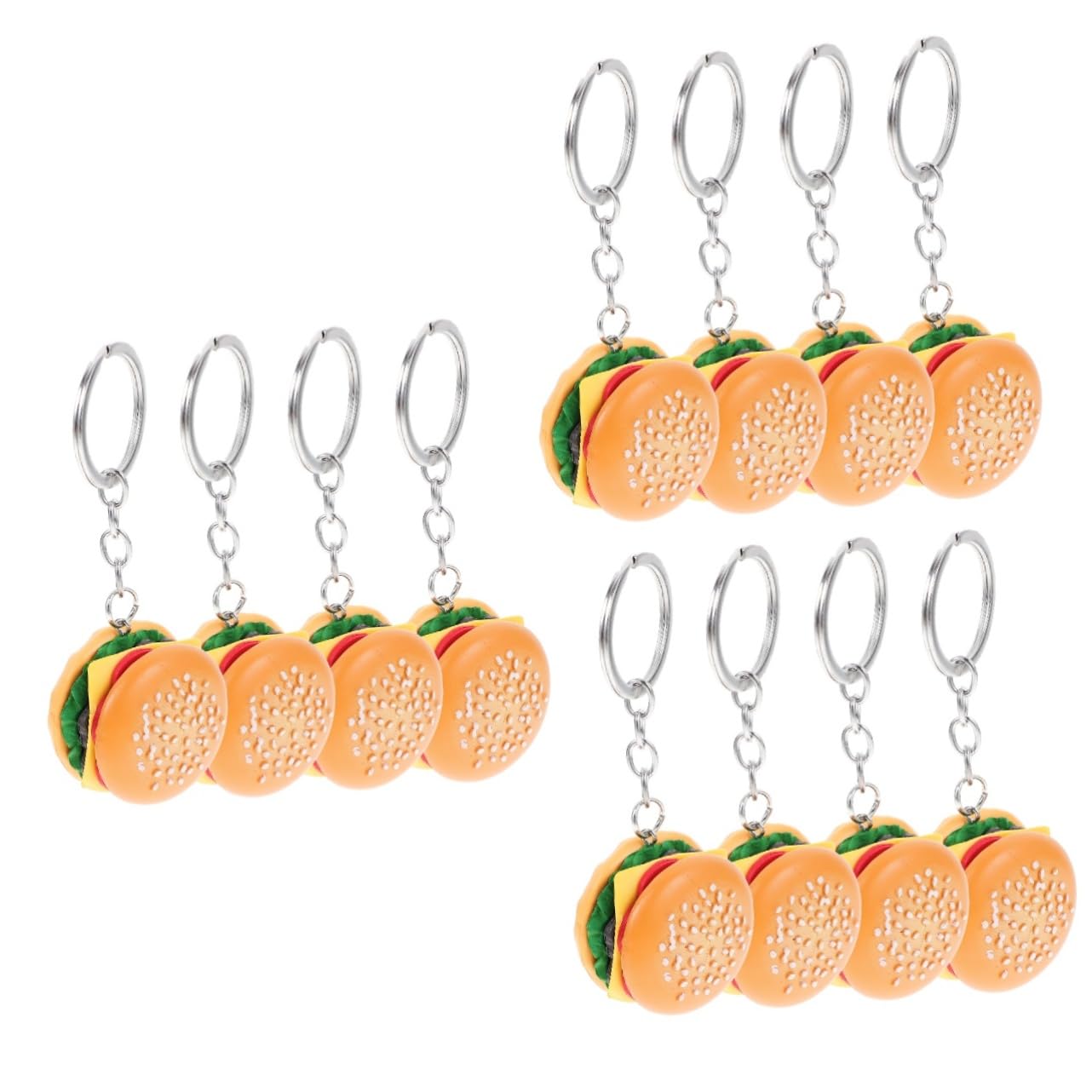 Pendentif Hamburgers Simulation De Nourriture Alipis | 3 Ensembles Porte-Clés Restauration Rapide