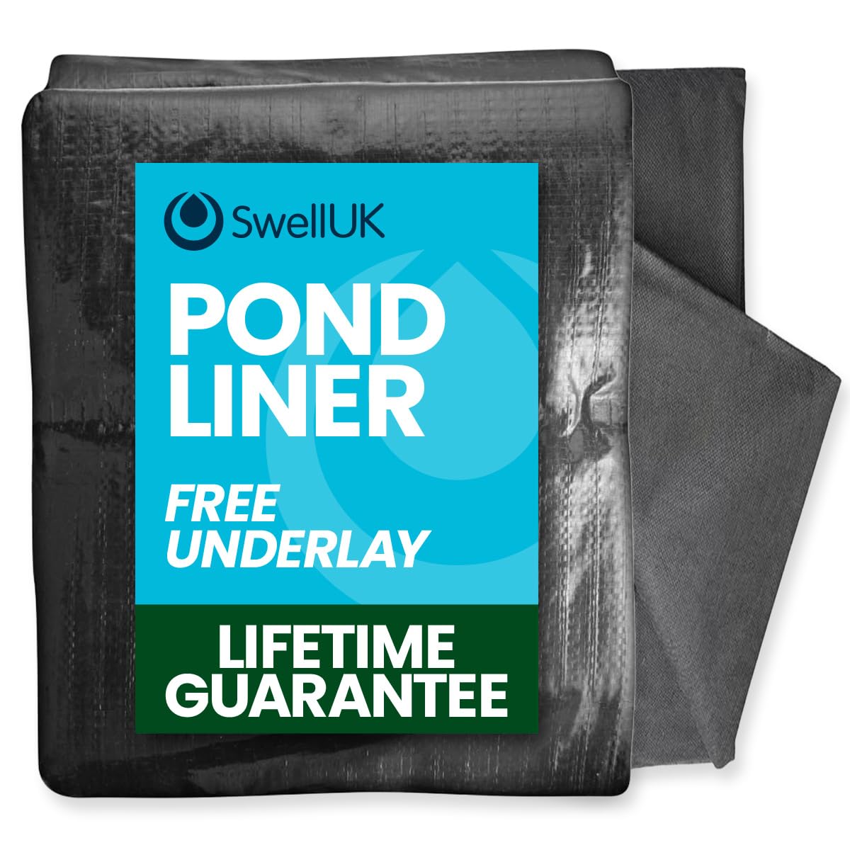 Swell UK 3m x 5m Pond Liner Free Underlay | UV Resistant | Garden Fish Ponds