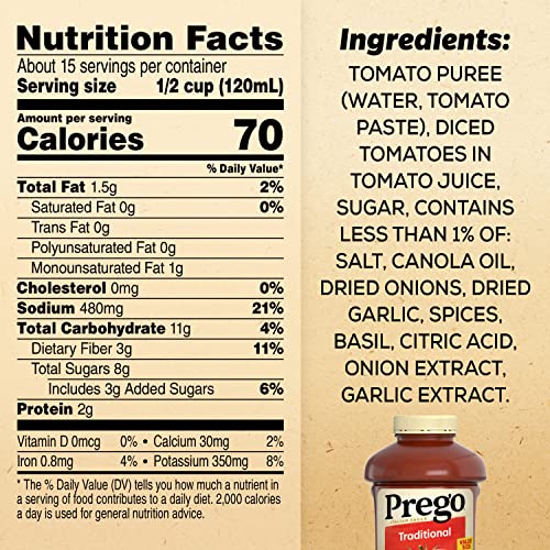 Image of Prego Traditional Pasta Sauce, 67 oz Jar