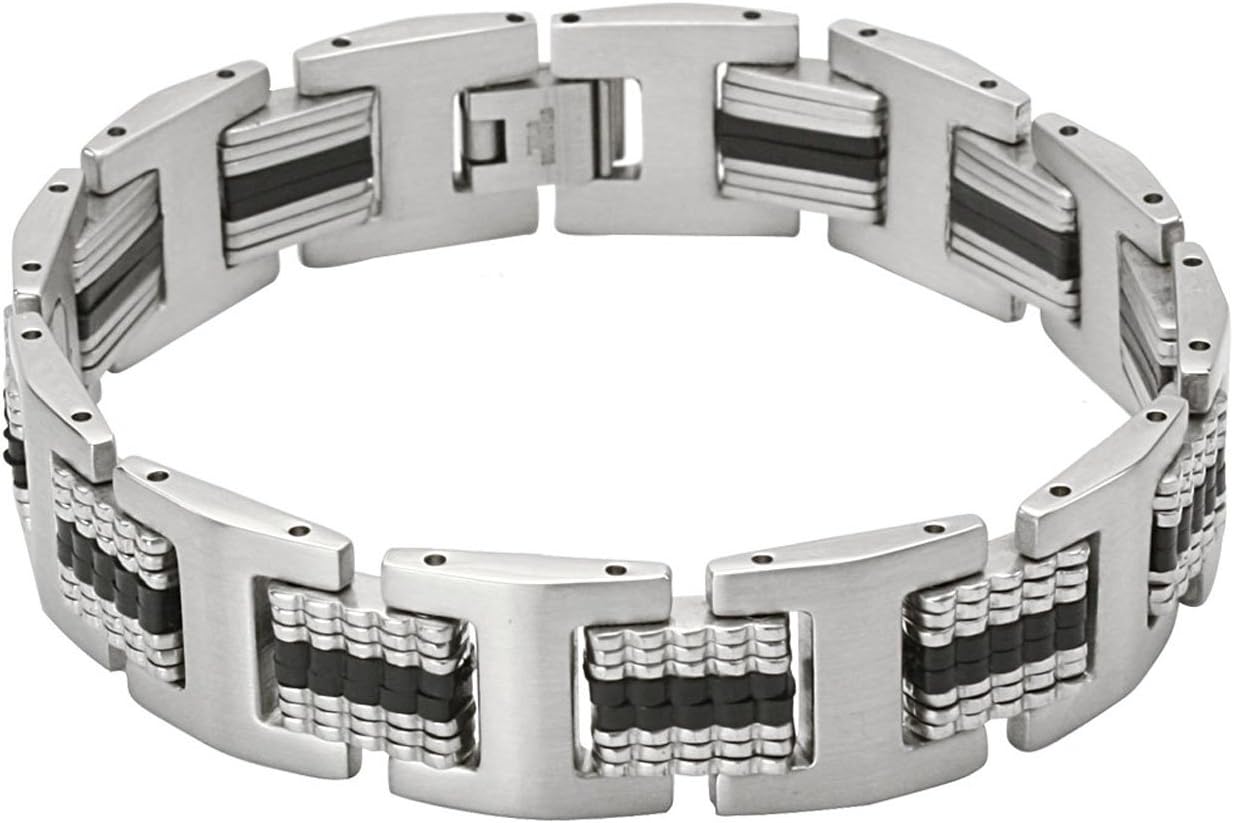 Men's Stainless Steel Link Bracelet - Various Design