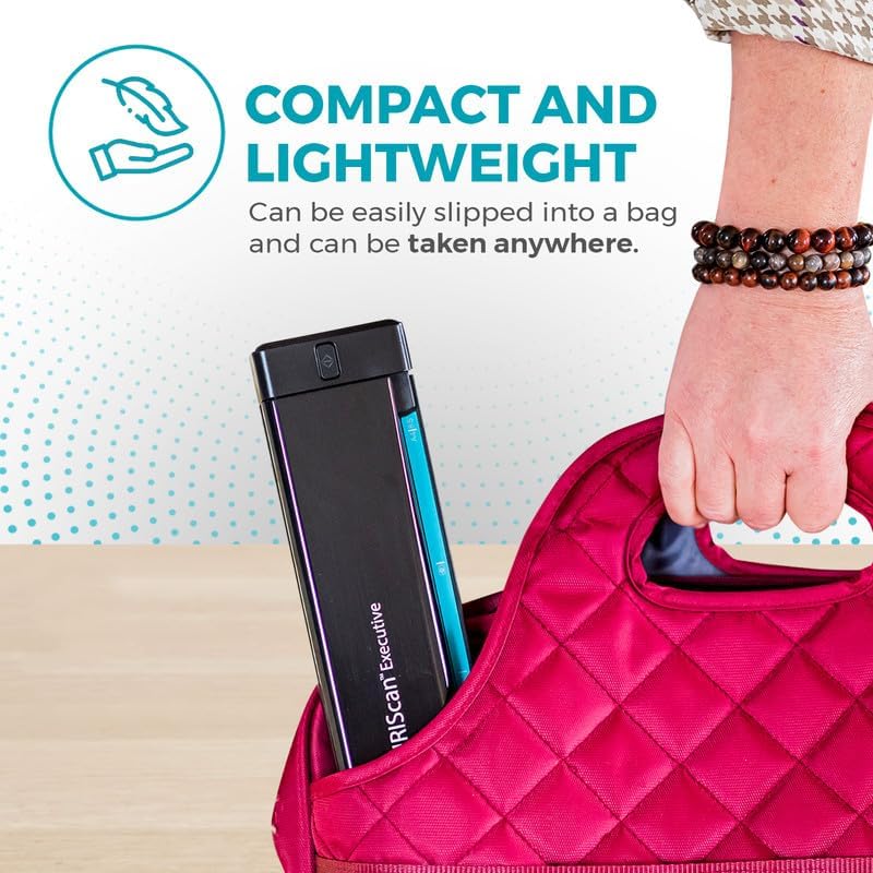 Miniatura 3 de IRIScan Escáner portátil dúplex ejecutivo-v4pro 8PPM escáner de oficina, editor de PDF gratuito, alimentado por USB, escáner pdf, escanear a Word,