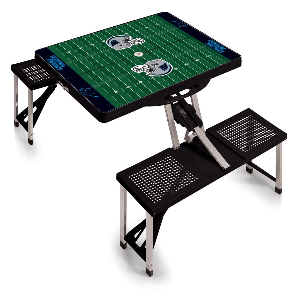Picnic TIME NFL Football Field Folding Picnic Table, Camping Table, Outdoor Table with Umbrella Hole