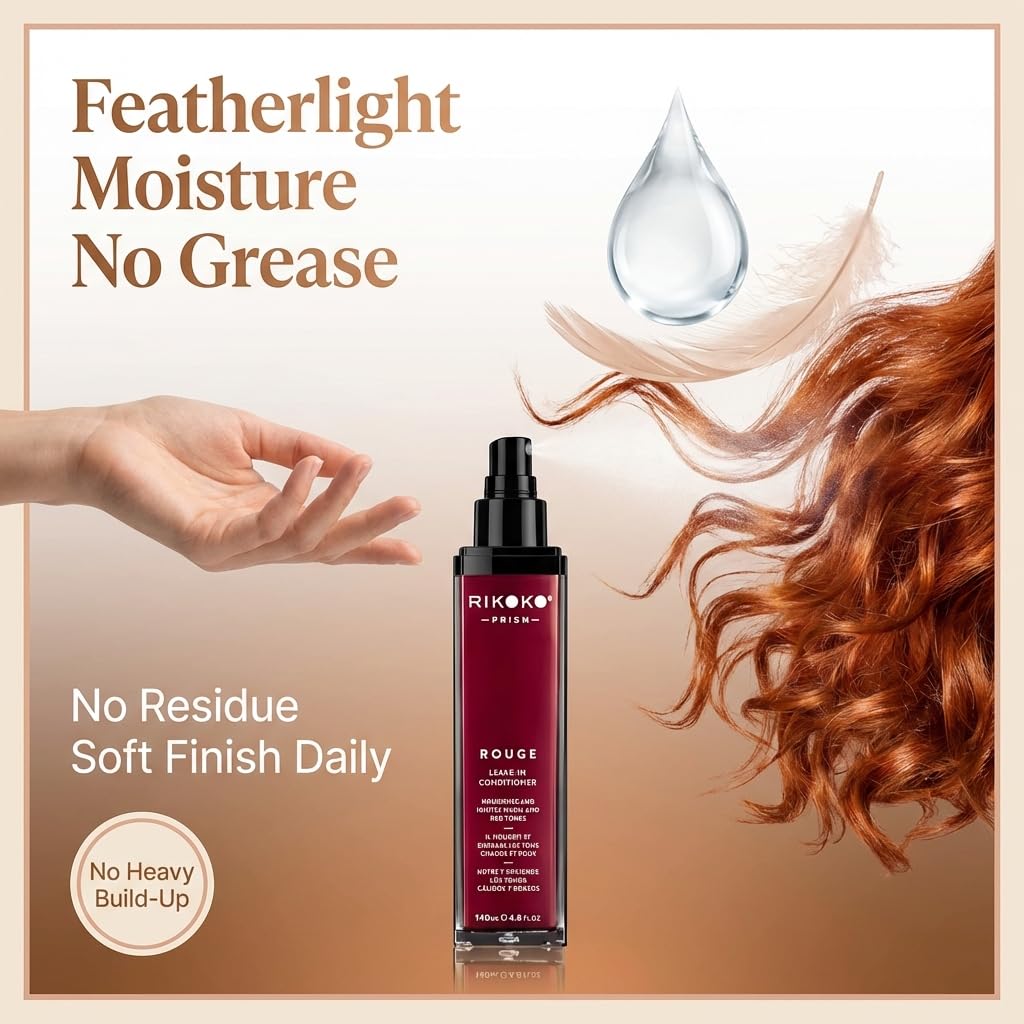 PRISM Pigmented Leave-in Conditioner for Color Treated Hair - Rouge Conditioner - 140 ML - Sulfate and Paraben-Free