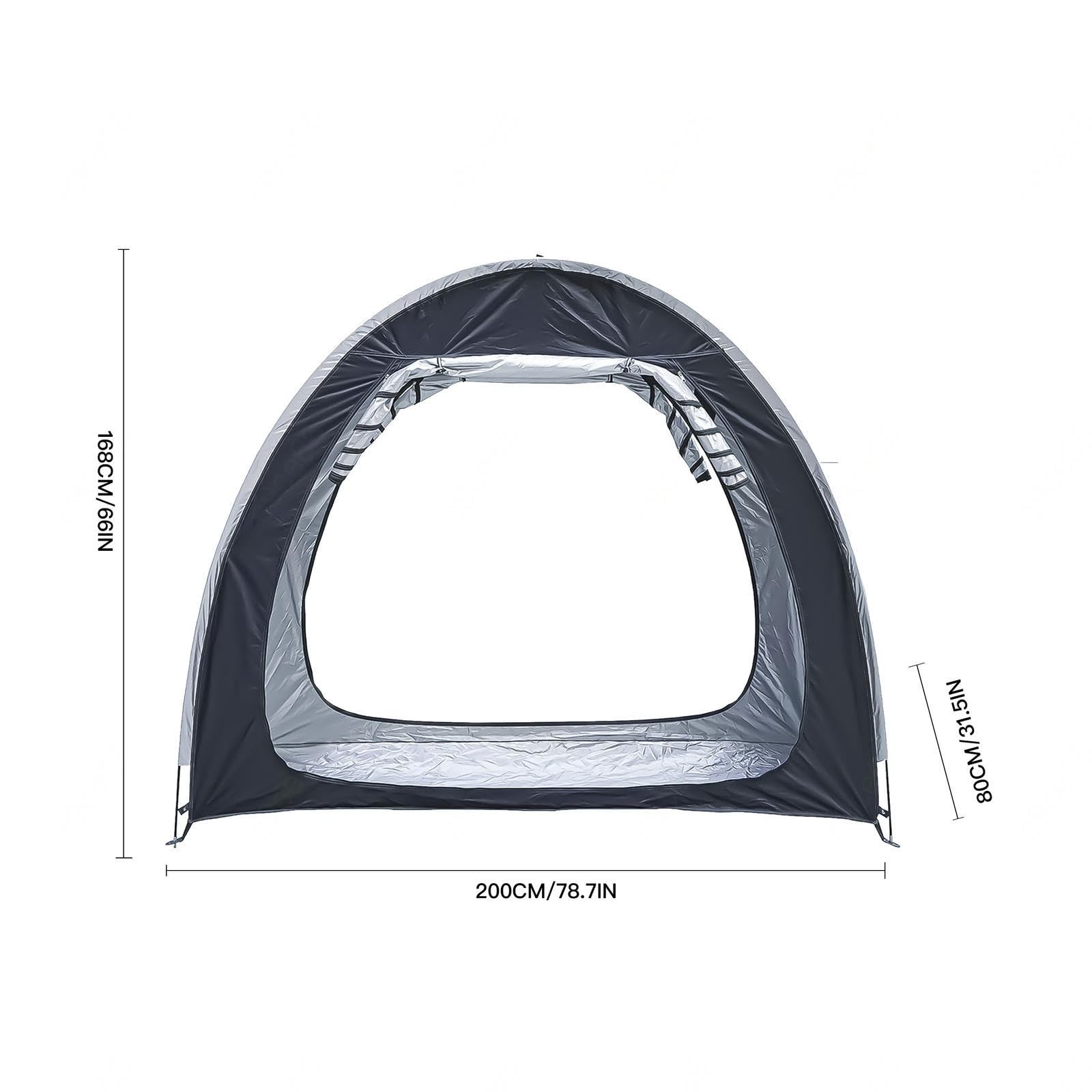 Lot de 2 abris de Rangement pour vélos, abris de Rangement pour vélos, Tissu Oxford 210D PU4000, imperméables, Petits abris d'extérieur, Jaune (Vert)