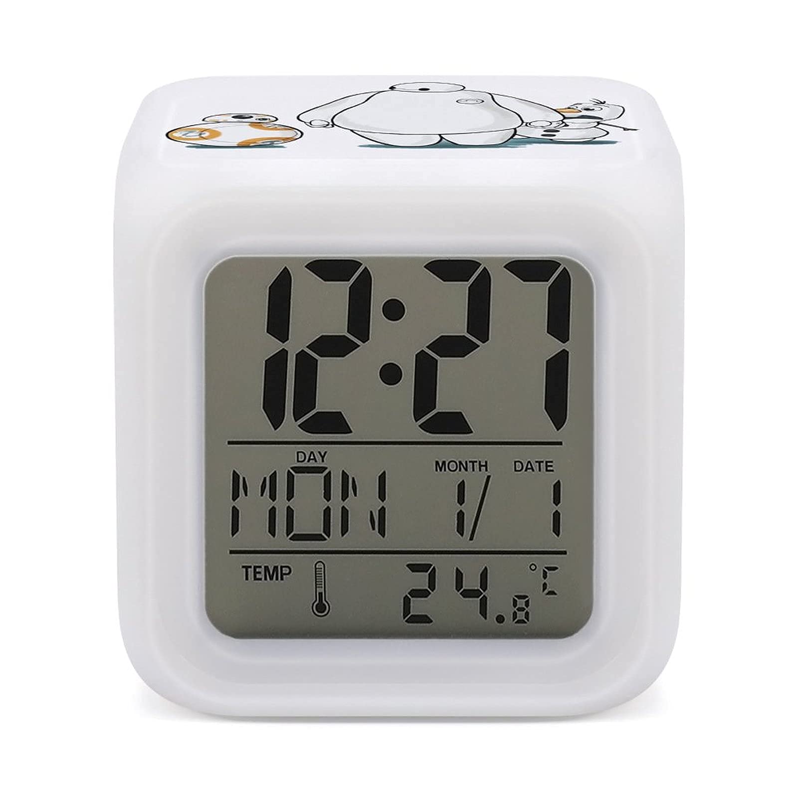 Amazon.co.jp: 目覚まし時計 ベイマックス 置き時計 めざまし