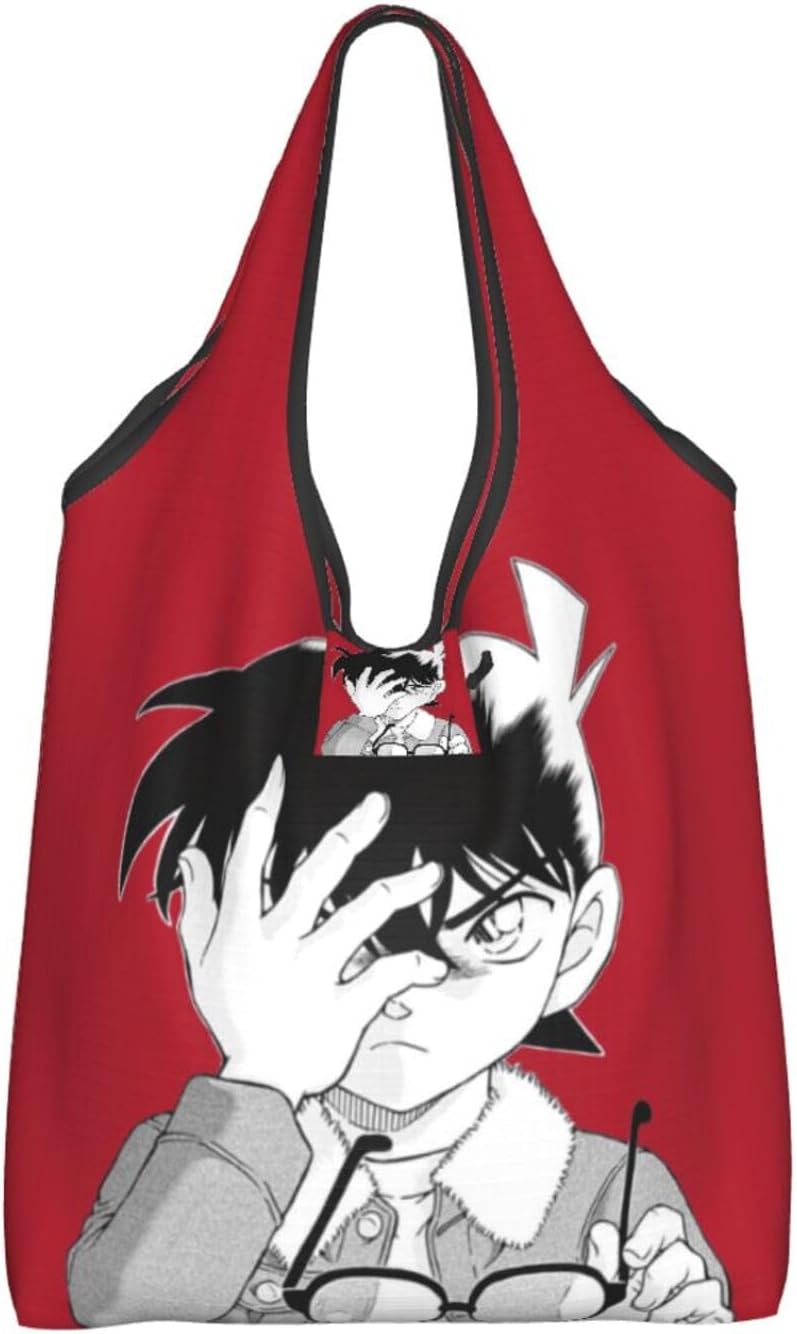 [Tioebnd] コナン 軽量片肩掛けコンビニエンスバッグ 大容量 折りたたみ ショルダーバッグ メンズ レディース 通勤通学