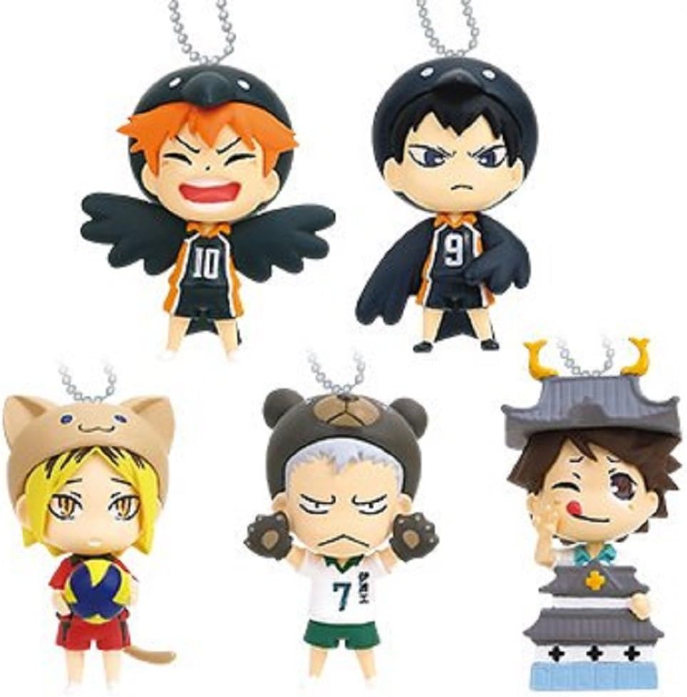 Takara Tomy Haikyuu!! Animal Costume Mascot Set of 5