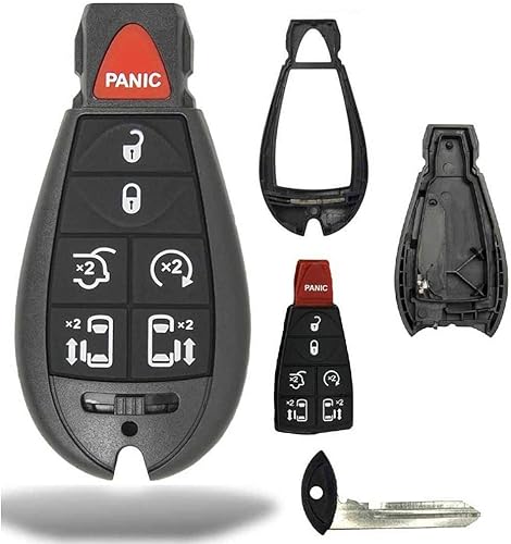 1 llavero de coche con 7 botones de arranque remoto Fobik Shell  CASE M3N5WY783X, IYZC01C para Town Country Dodge Grand Caravan Volkswagen Routan