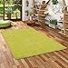 Produktbild ALOHA Hochflor Langflor Shaggy Teppich Lindgrün - Sofort Lieferbar in 8 Größen