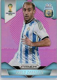 2014 Panini Prizm World Cup Purple Prizms #7 Pablo Zabaleta SER/99 Argentina Official FIFA Soccer Card in Raw (NM or Bette...