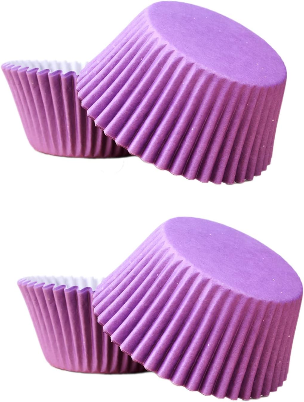 100pcs Purple Cupcake Cases Paper Baking Cups, Purple Muffin Cases for Baking - Muffin & Cupcake Liners Wrappers Cases, Cupcake Decorations Supplies for Holiday,Girls Birthday,Wedding,Hen Party