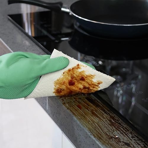 Miniatura 7 de DrDirt Paquete de 5 rollos de toallas de papel de bambú con soporte para toallas de papel de haya, 173 hojas por rollo, toallas de papel de bambú,