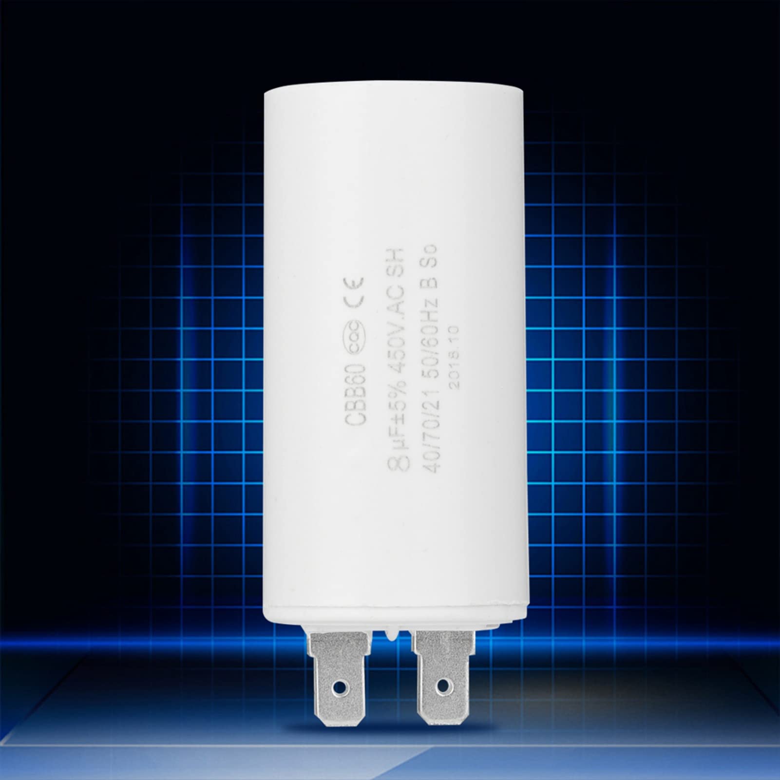 Kondensator Cbb60 8Uf 40 85 21 8Uf Kondensator Rozruchowy Silnika Cbb60 Kondensator Rozruchowy Silnika 450V 8Uf Kondensator Microfarad Zaciski Widełkowe