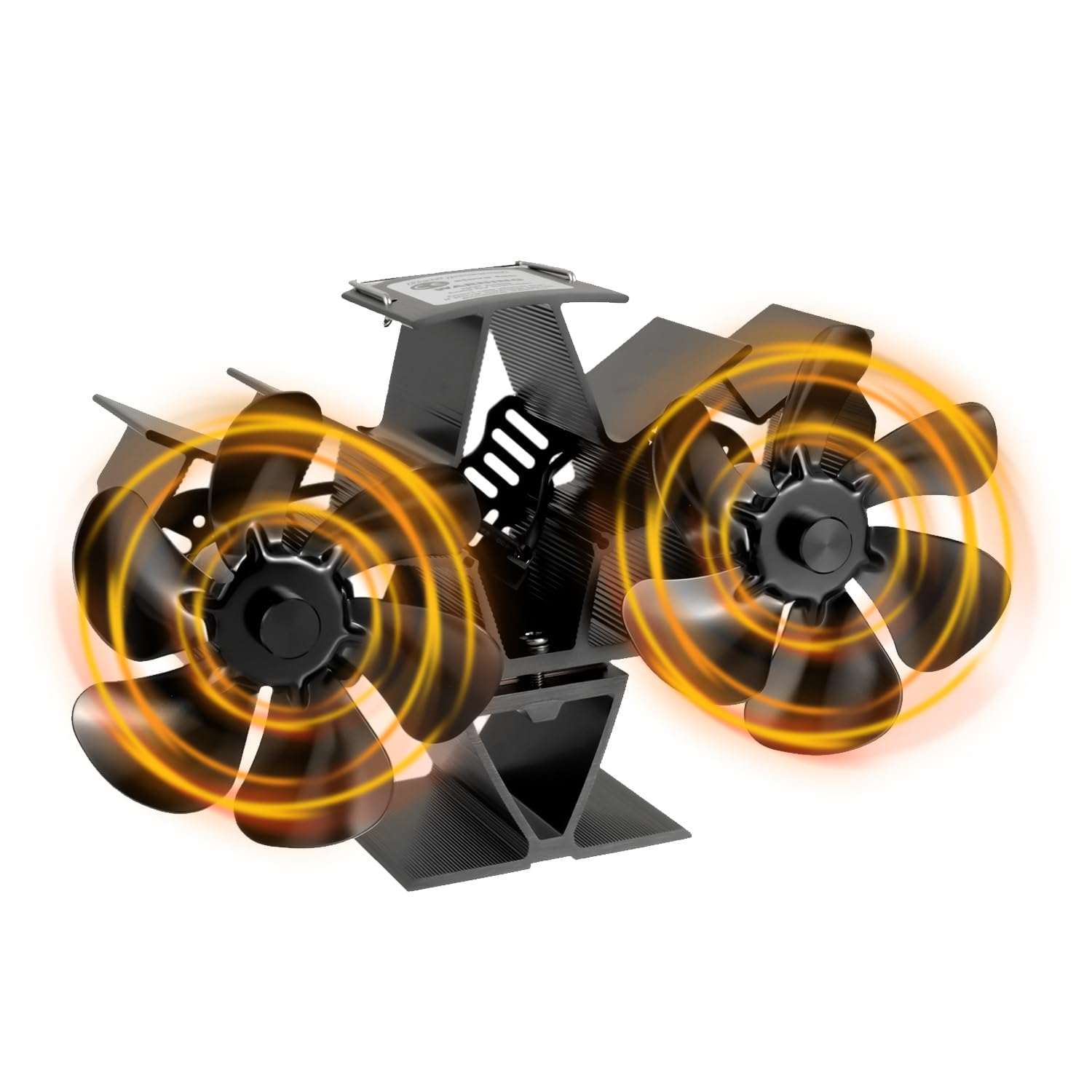 UNIFLAME fan5duo‼️ Amazon.com: HUAREW 12-Blade Wood Stove Fan Heat Powered Fireplace