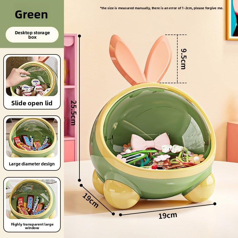 Cartoon Desktop Storage Box Small Household Bedroom Bedside Office Multifunctional Hair Tie Miscellaneous Snacks Organizer Box