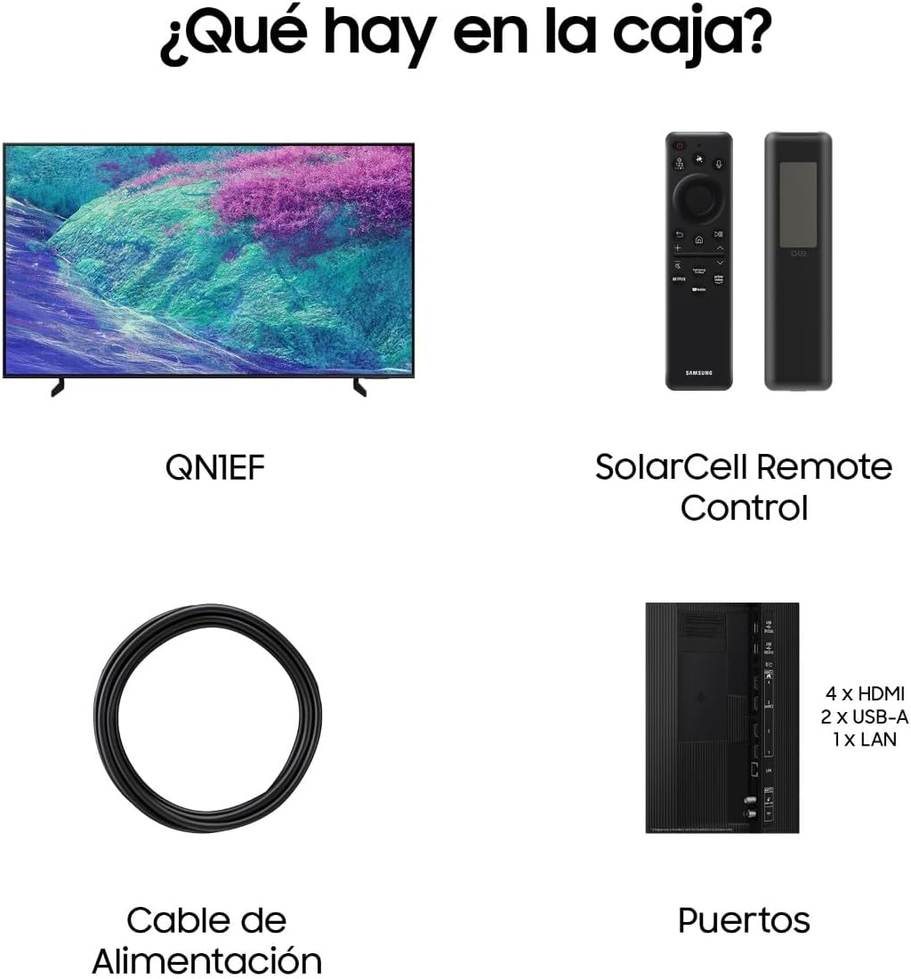 Samsung TV 55 Pulgadas Neo QLED Mini LED QN1EF 4K Smart TV con Vision AI, Pantalla sin Reflejos con Glare Free y Motion Xcelerator 144Hz 11
