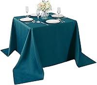 Vista 202 de Rectangle Tablecloth 90x132 inch Washable Polyester Fabric Table Cloth for Wedding Party Dining Banquet Decoration（90x132, Turquoise）