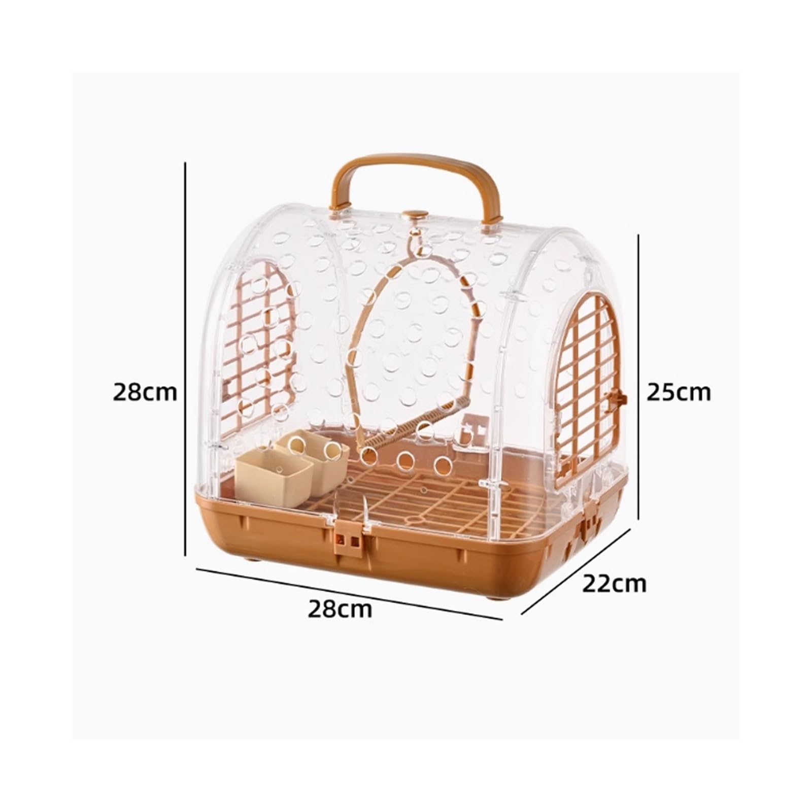 Jaulas para Pajaros Jaula for Loros y hámsteres, Bandolera portátil for Llevar Jaula Pajaro