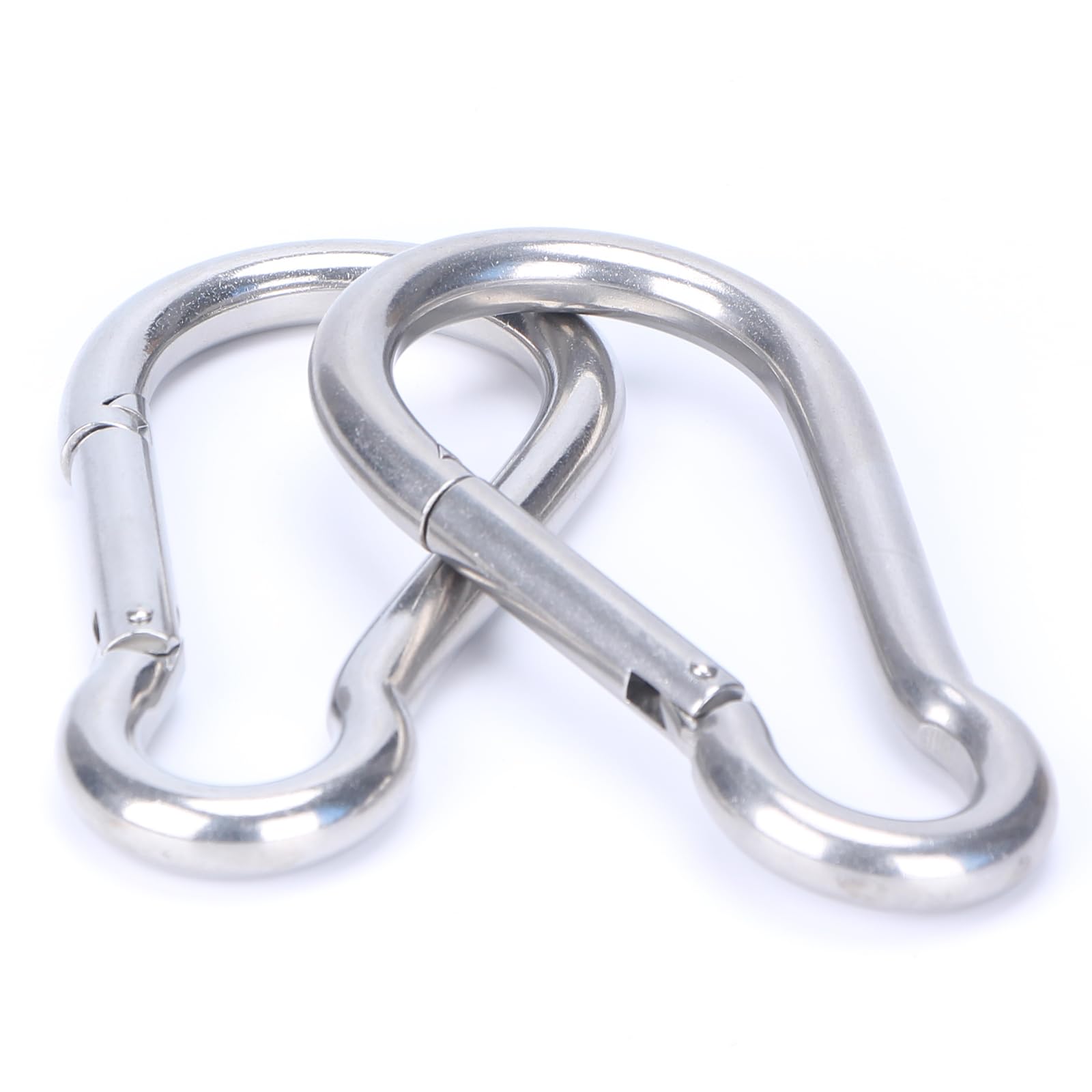 Grande moschettone resistente, in acciaio inox 304, per esterni, moschettone a molla