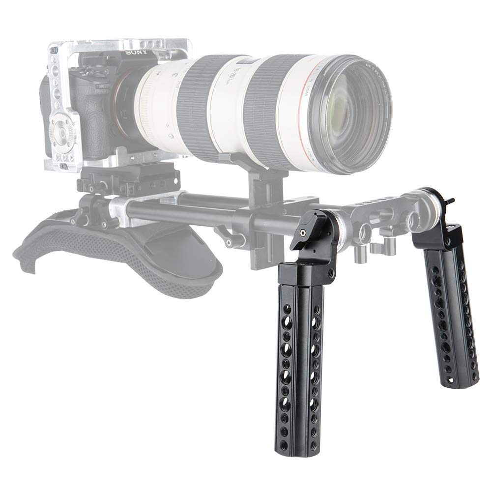 Handle Rosetta,NICEYRIG Kit Impugnatura Rosetta con Adattatore per Rosetta Standard Kit Morsetto per Asta 15mm per Fotocellula DSLR
