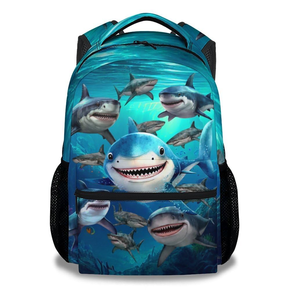 Sharecolor Personalized Shark Backpack