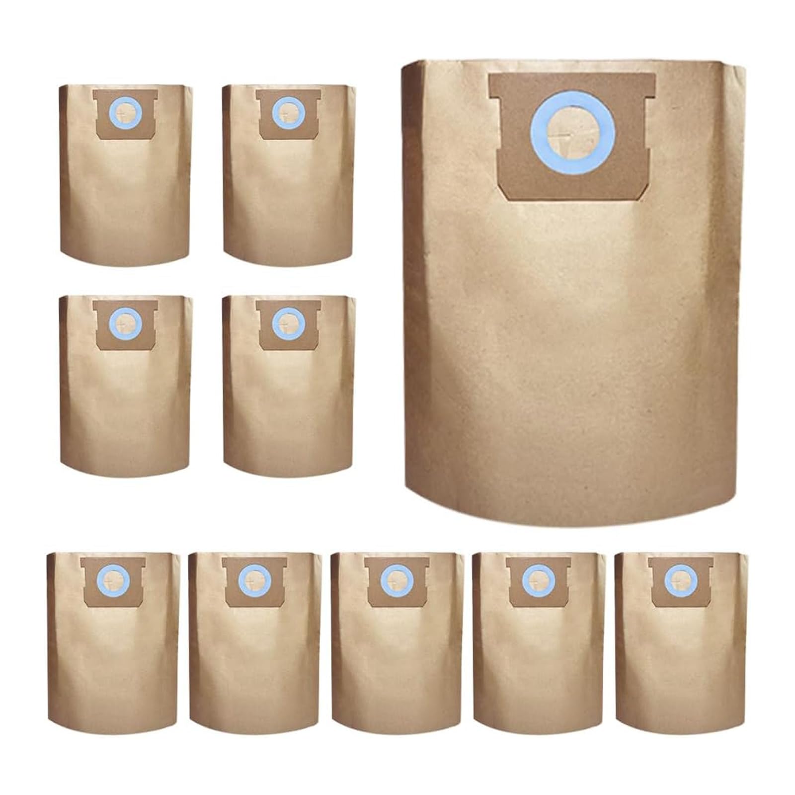 Tsophreniq 10 Pieces Premium Collector Bags Produced for Powerful Wet Dry Vacuums Workshop Vacuum Bags