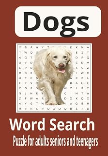 Dog word search puzzle: Fun and challenging activities for dog lovers,families, kids and adults