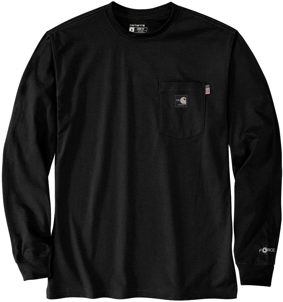 Carhartt Mens Flame Resistant Force Loose Fit Lightweight Long-Sleeve Camo C Graphic T-Shirt - Image 2