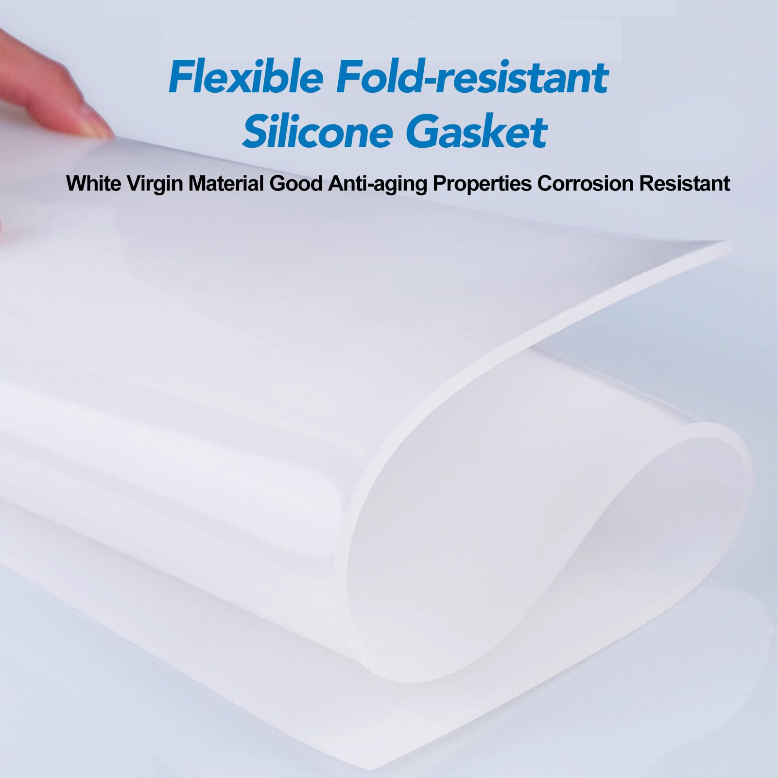 Dxcaicc Guarnizioni per Piastre in Gomma Siliconica Foglio Pannello Solido Spessore 8mm Alta Stabilità Buona Resistenza Superfici Artigianali,400mmx400mm
