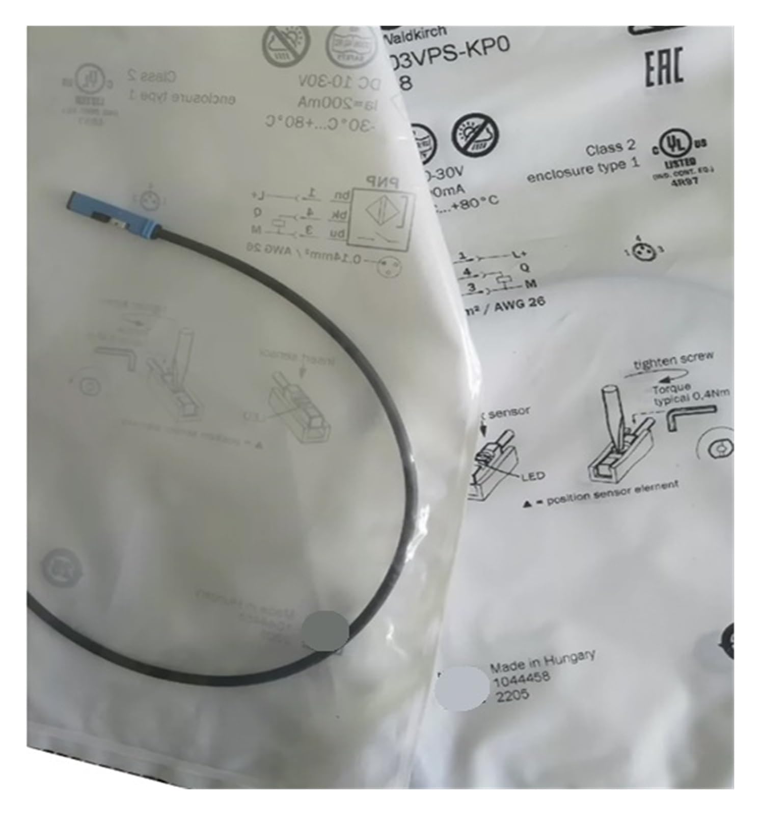 ZVQYSGIW 1pcs MZT8-03VPS-KP0 Magnetic Cylinder Sensor 1044458 MZT8 1311