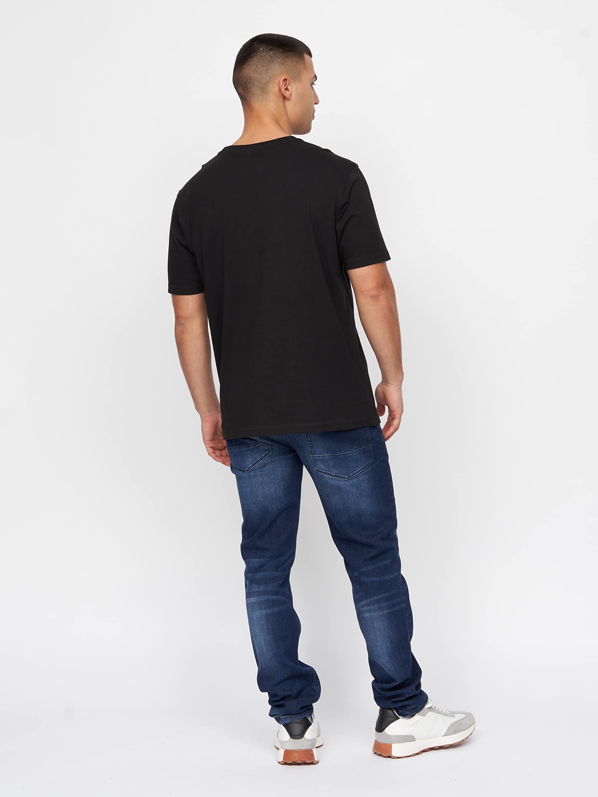 Kandor – Paquetes de 5 camisetas para hombre, ropa del Reino Unido, cuello redondo, color liso, 100 % algodón, camisetas de calidad para el trabajo o gimnasio, camisetas clásicas informales