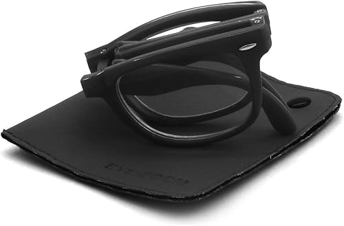 Miniatura 2 de EYE ZOOM Gafas de lectura plegables de plástico retro unisex con bolsa