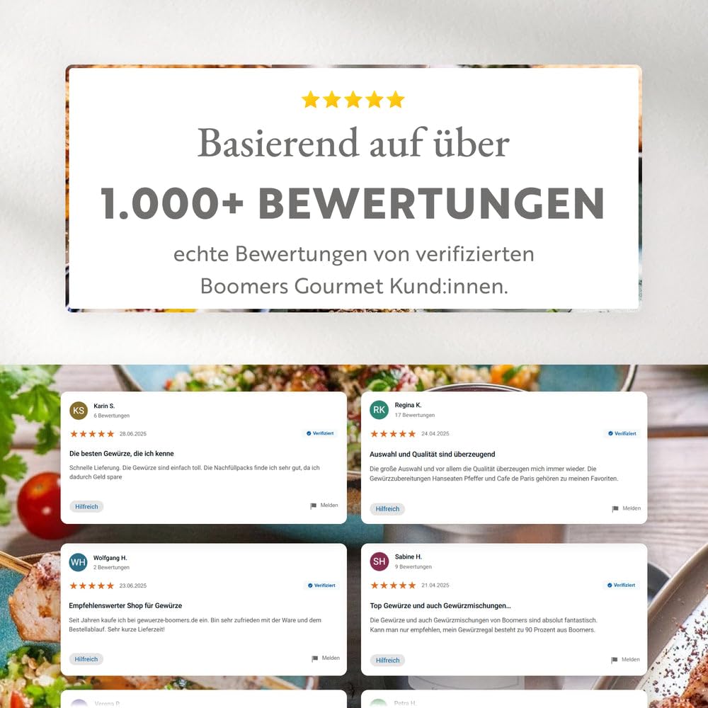Boomers Gewürzset – Best of Boomers 12er Set mit Gourmet-Gewürzen inkl. Streueinsätzen – Gewürzset zum Kochen, Grillen & Verfeinern – Geschenk für Hobbyköche & Genießer