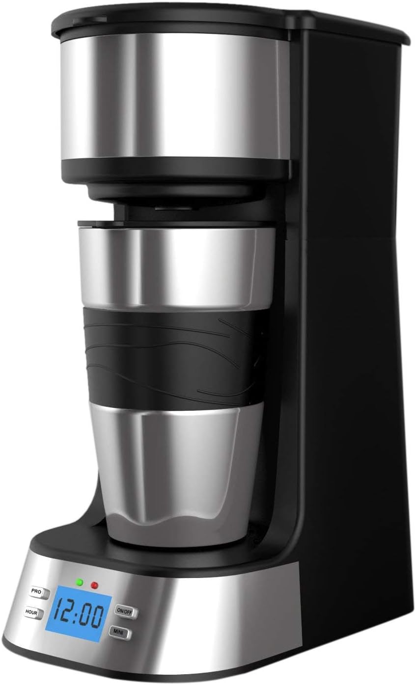PowerDoF Digital Programmable, Automatic Drip Glass Coffee Maker, Plastic