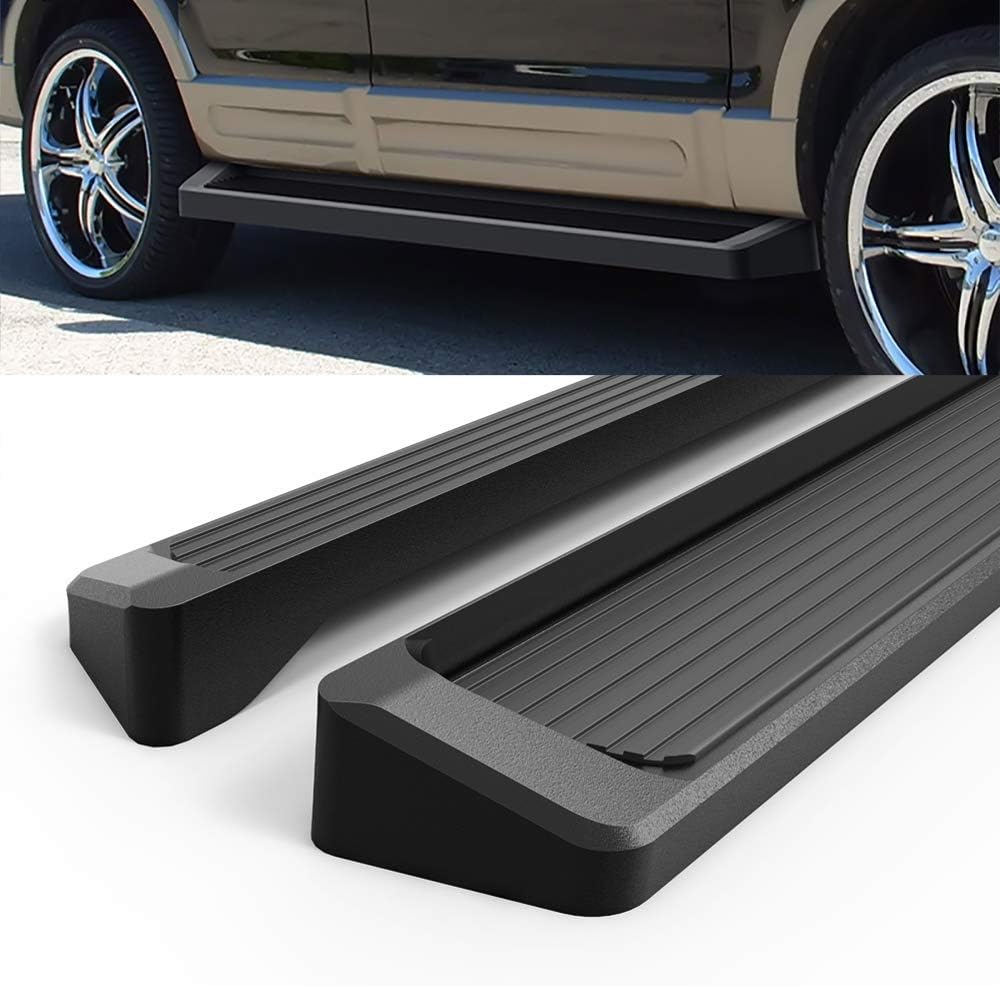 HD Ridez Running Board 6" Black Compatible with Ford Explorer Mercury Mountaineer 2002-2005 4-Door (Exclude Sport Model) (Nerf Bar Side Steps Side Bars)