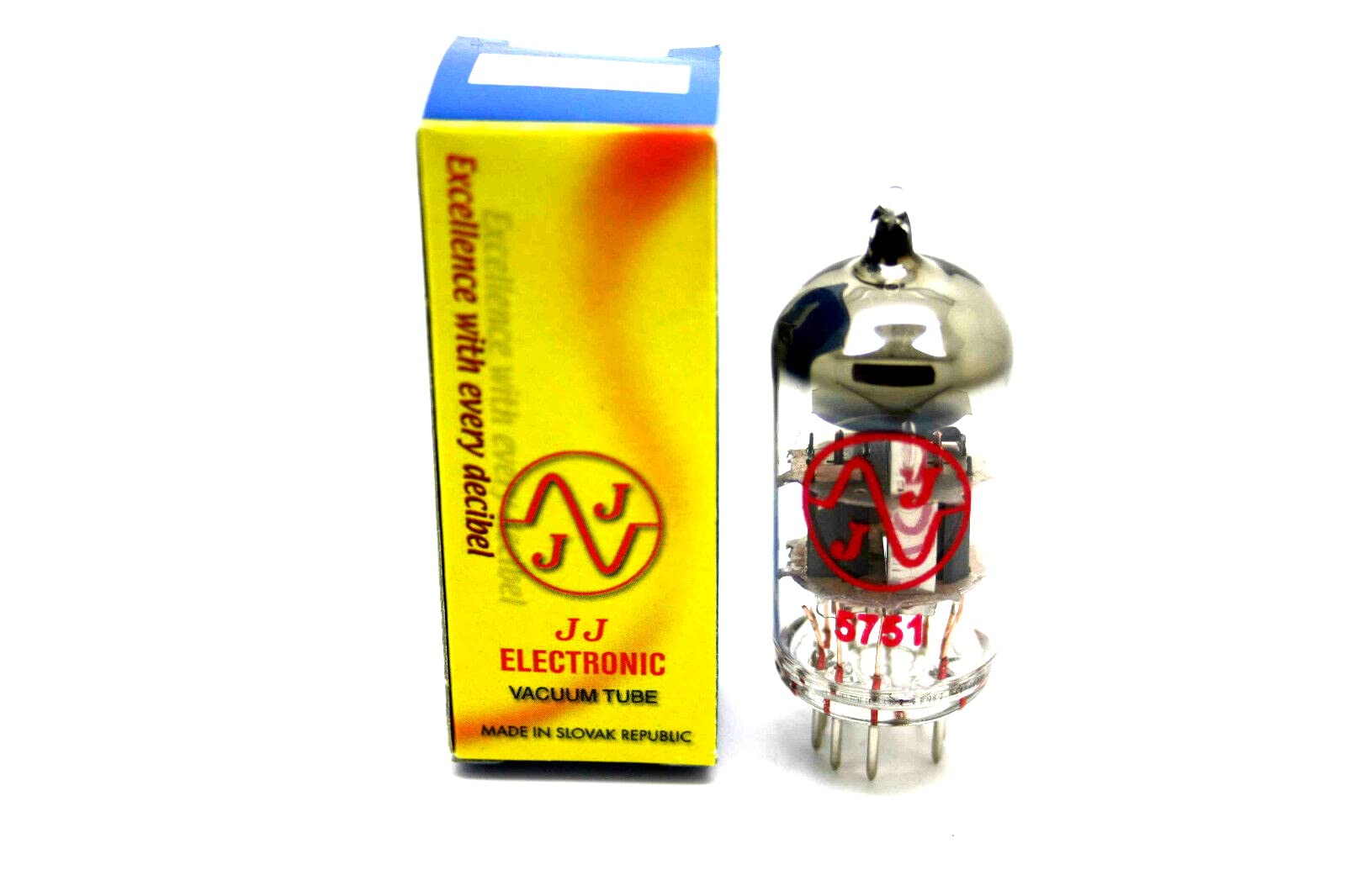 JJ Tesla 5751 Tube sous vide à faible gain 12AX7