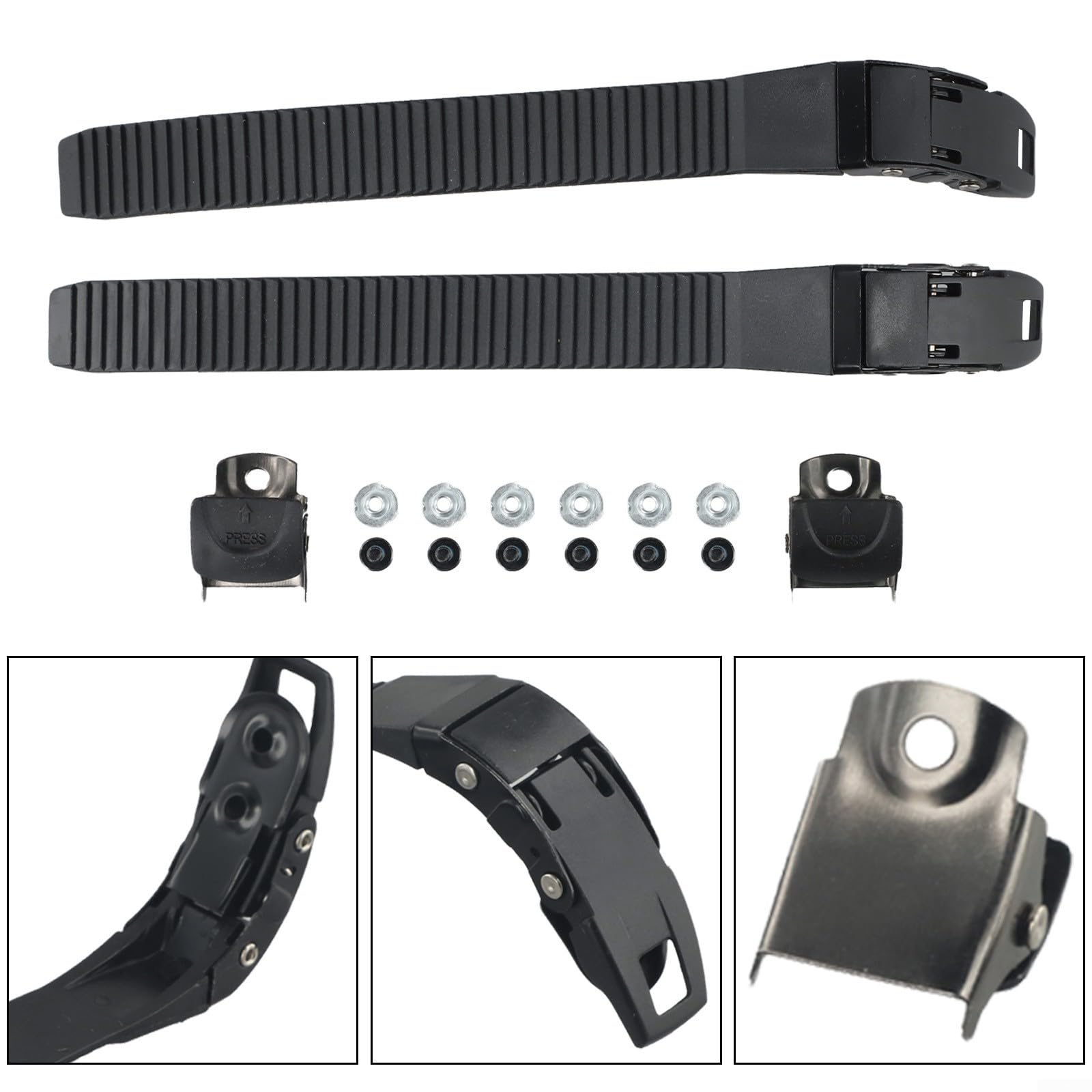 Correas de cierre de encaje para patines con mecanismo de hebilla fiable compatible con patines en línea Quad y Speed