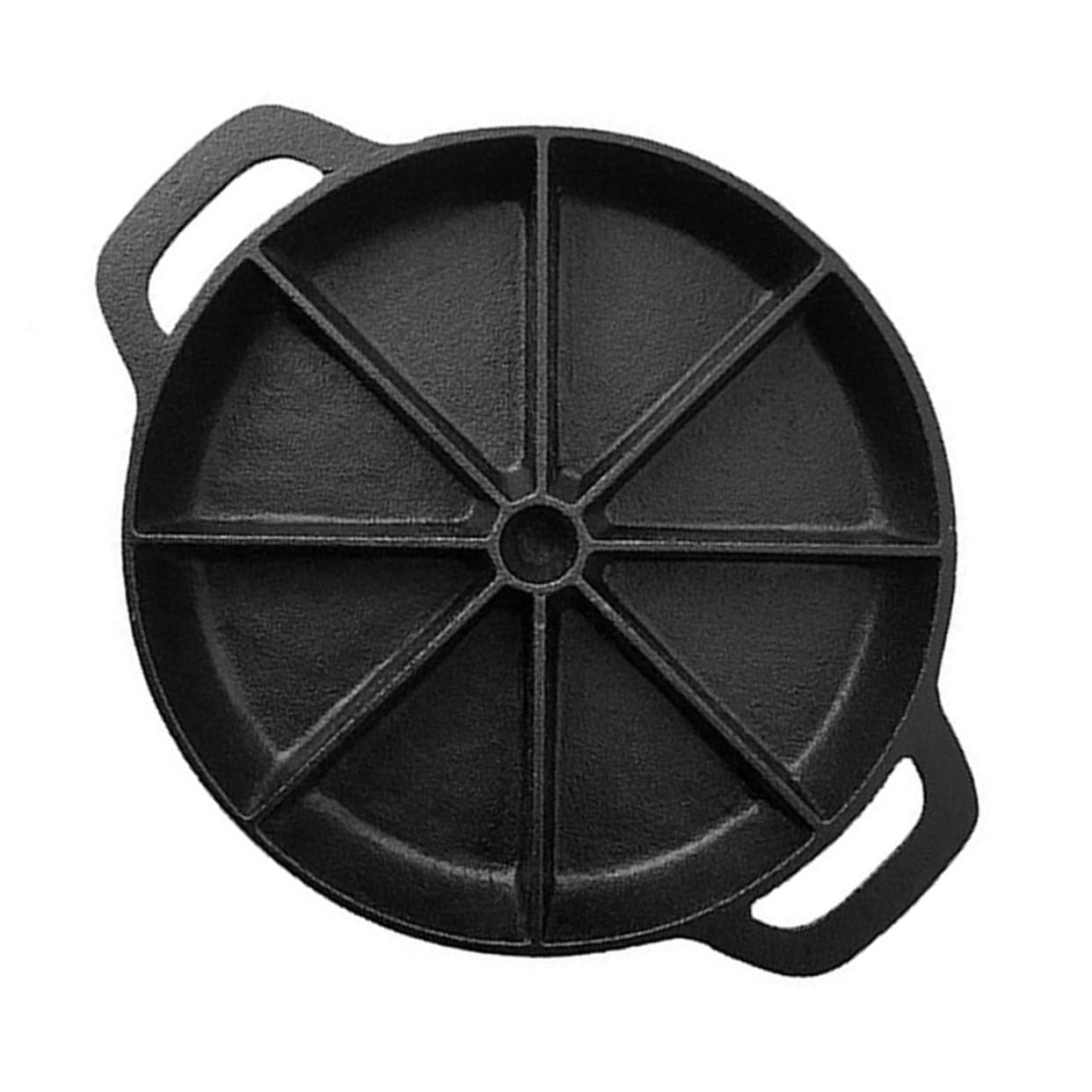 iplusmile Maisbrotpfanne aus Gusseisen mit Geteilter Backform und Effizienter Wärmeleitung für Küche und Restaurant Stilvolles Design und 8 eckige Keilform Backblech