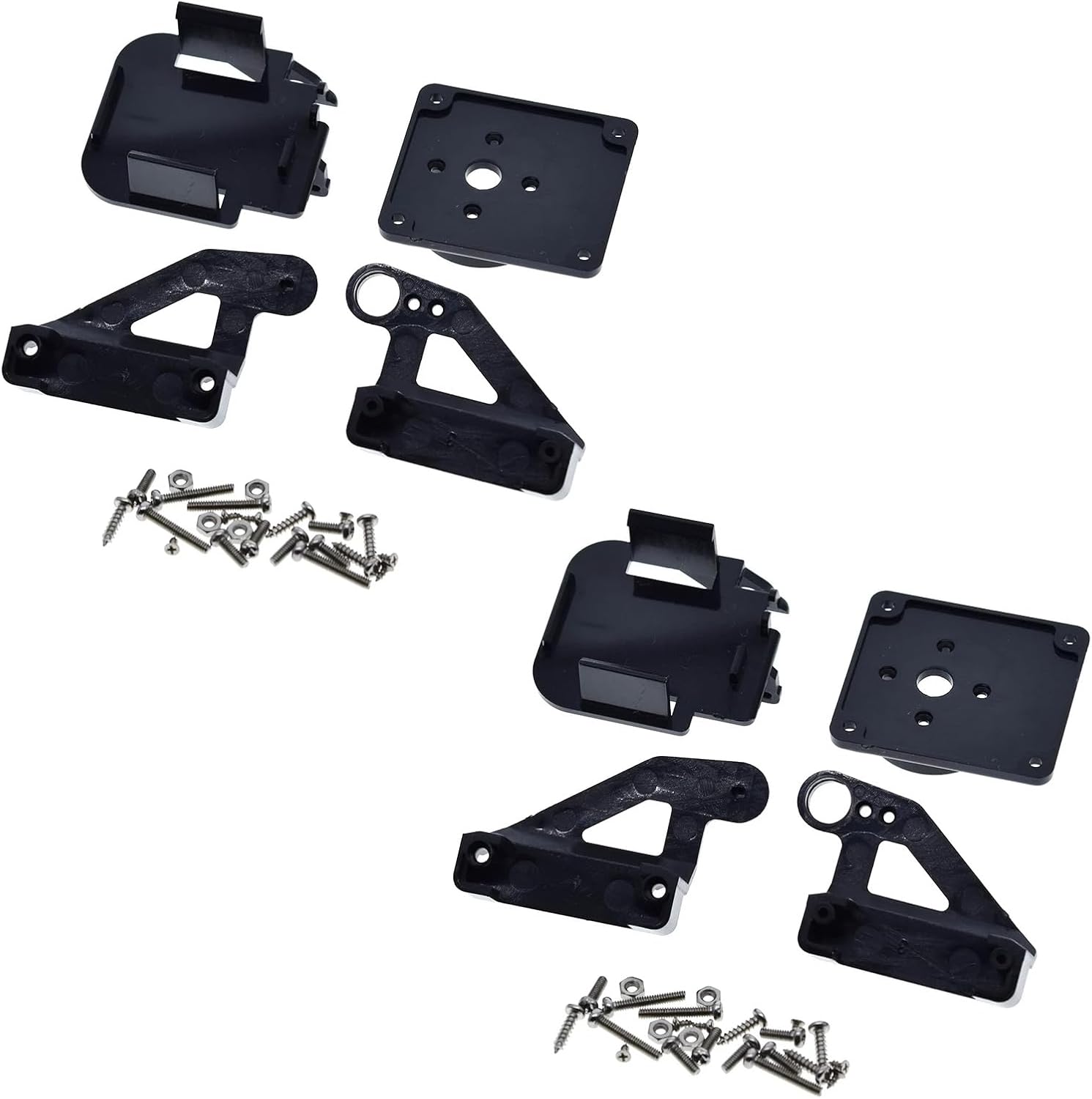 2 Pack Pan Tilt Camera Servo Horns Mount Bracket Platform Anti-Vibration Head Stand for Aircraft 2 Axis FPV Plane PTZ Aerial Photography 9G SG90 ESP32-CAM Drone Arduino Raspberry