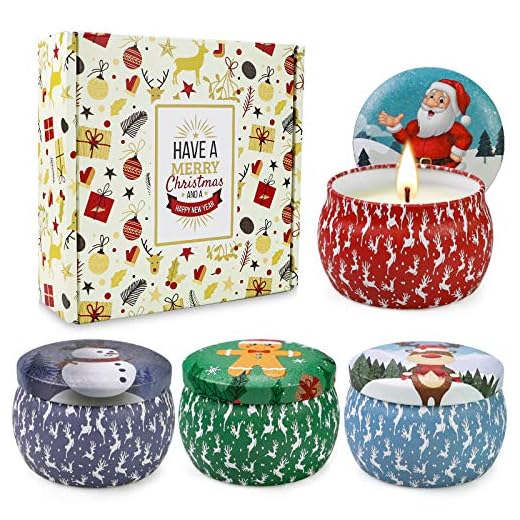 JXDLSQ Christmas Scented Candles Gifts Set for Women,Aromatherapy Candles for Home Scented,4.4Oz Soy Wax Jar Candle for Xmas,Brithday Gifts | Christmas Cookie | Apple Fragrance