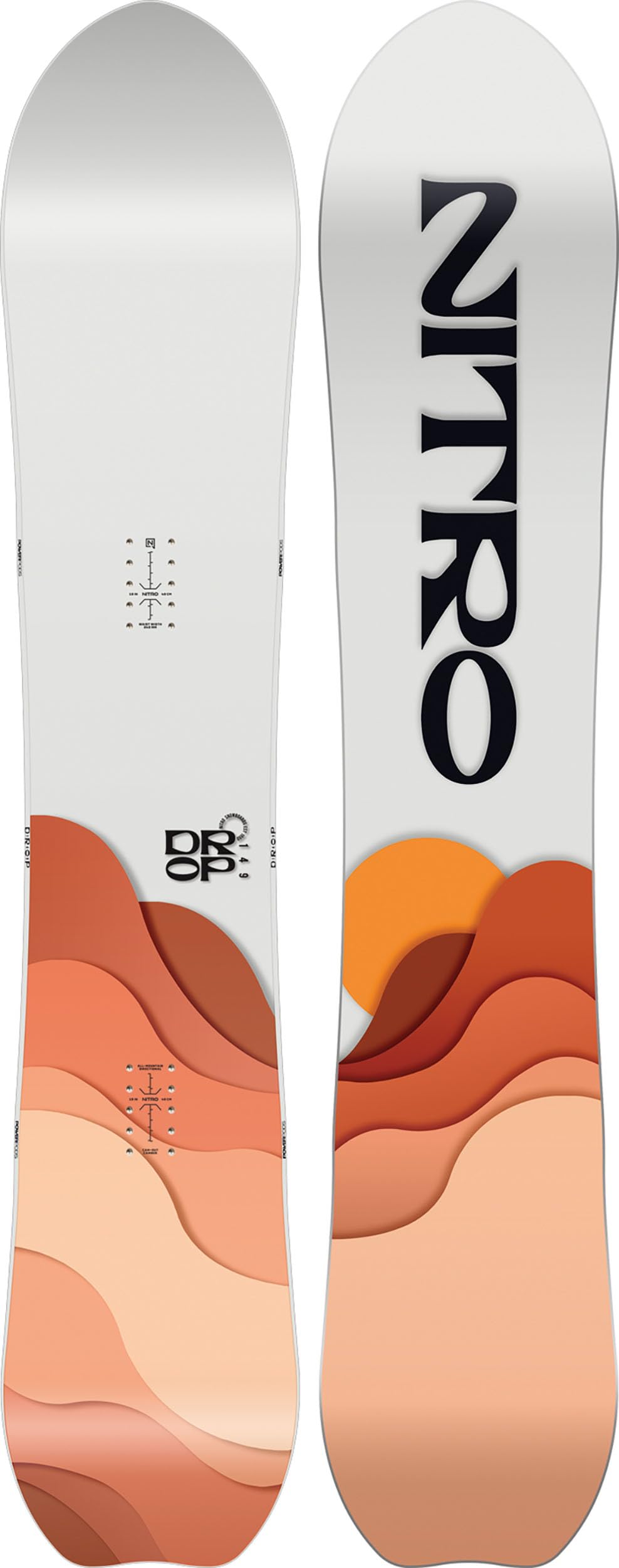 NITRO Snowboards Damen Drop Board ´24 All-Mountain Freeride Girls Powder Carving Board