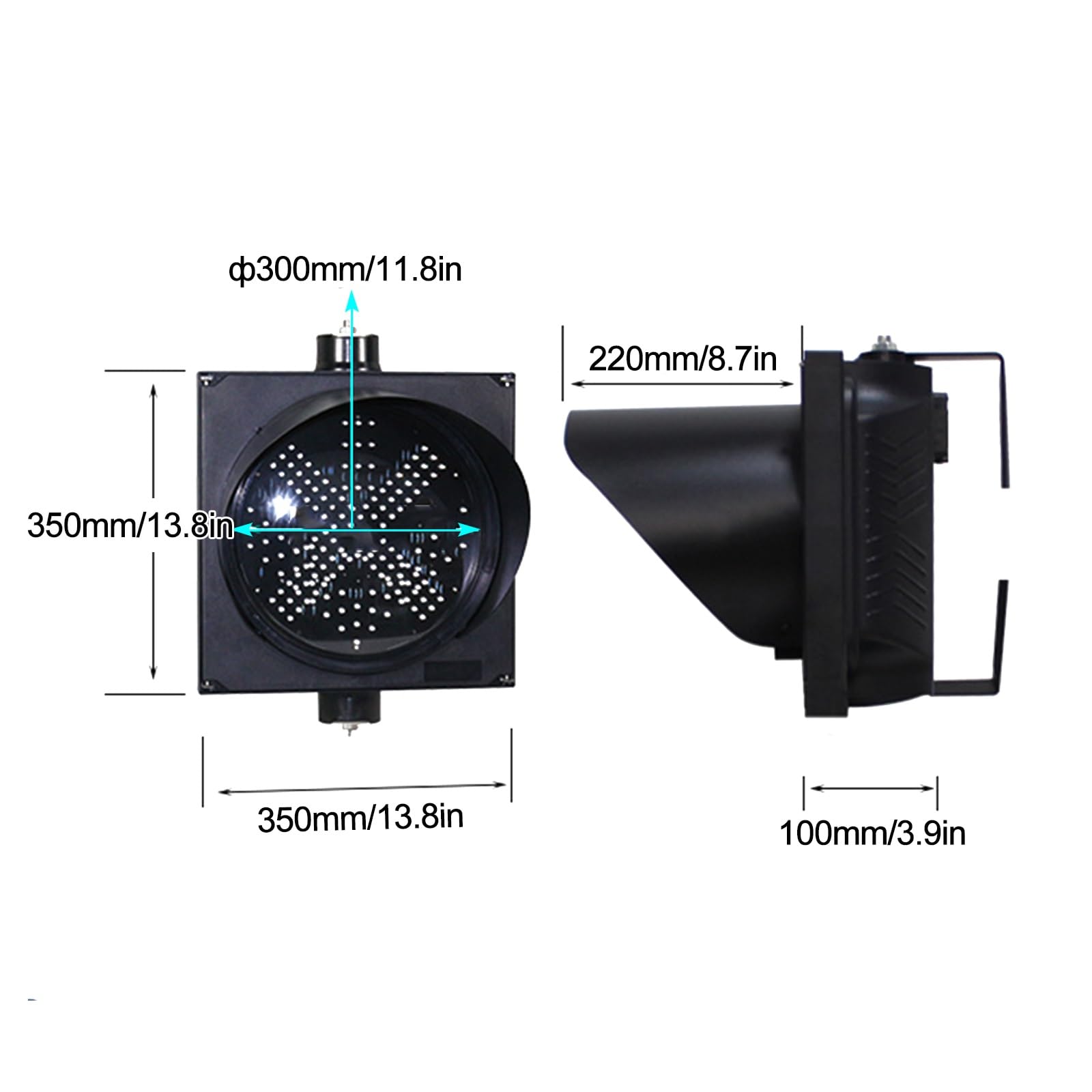 ZXDRYBHD LED-Ampel 2-in-1 – Rot/Grün, Industrielle Signalampel Mit Controller, IP54 Wasserdicht, Sichtweite 500 M